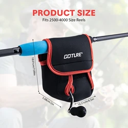 Funda protectora Goture SBR para carretes de pesca con cierre