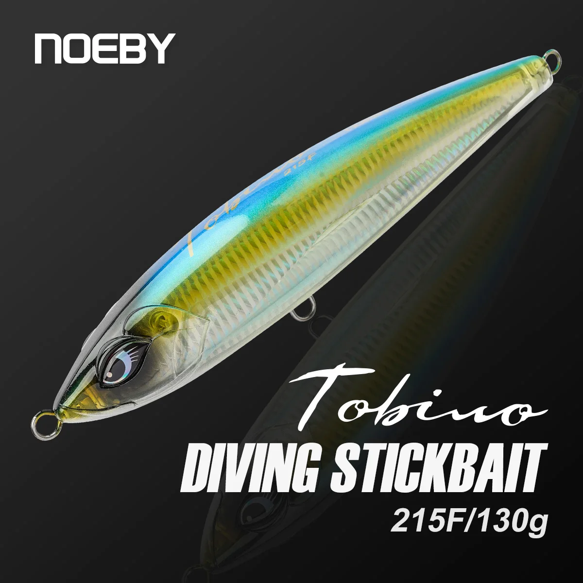 Noeby-señuelo de pesca Stickbait de buceo, 215mm, 130g, Wobbler flotante, cebo duro Artificial para GT, atún, Kingfish, señuelo de pesca de agua salada