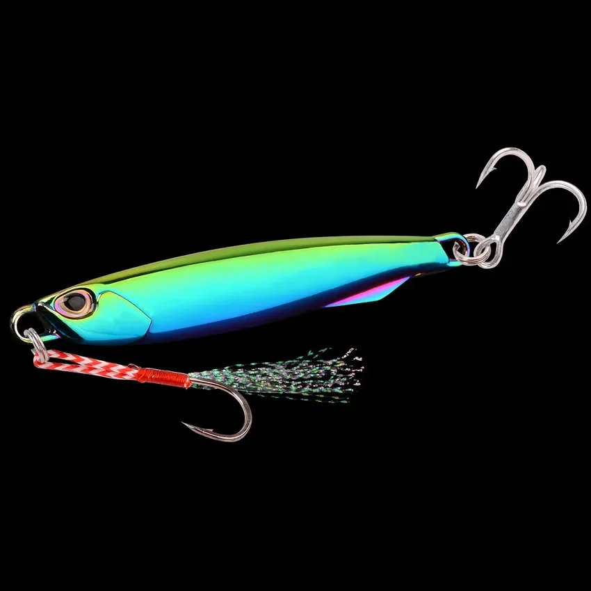 Un vibrante señuelo de pesca multicolor diseñado para captar peces