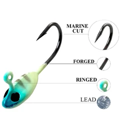 TAKEDO XL02 señuelo pesca hielo asta cabeza plomo vertical invierno