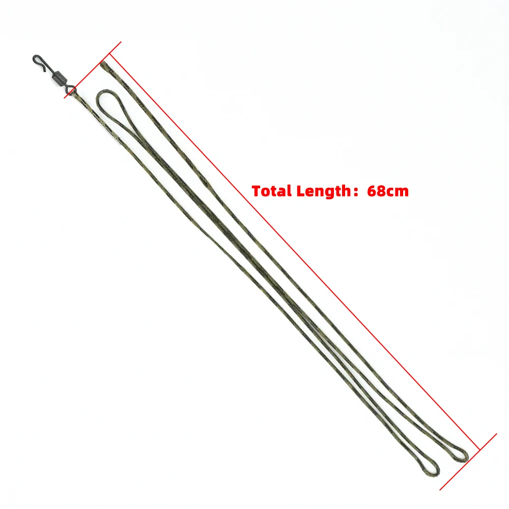 Hirisi-accesorios de pesca de carpa, 3 uds., giratorios Leadcore listos, cambio rápido, gancho trenzado de 12 hebras, aparejo de helicóptero de carpa LC212 - imagen 5