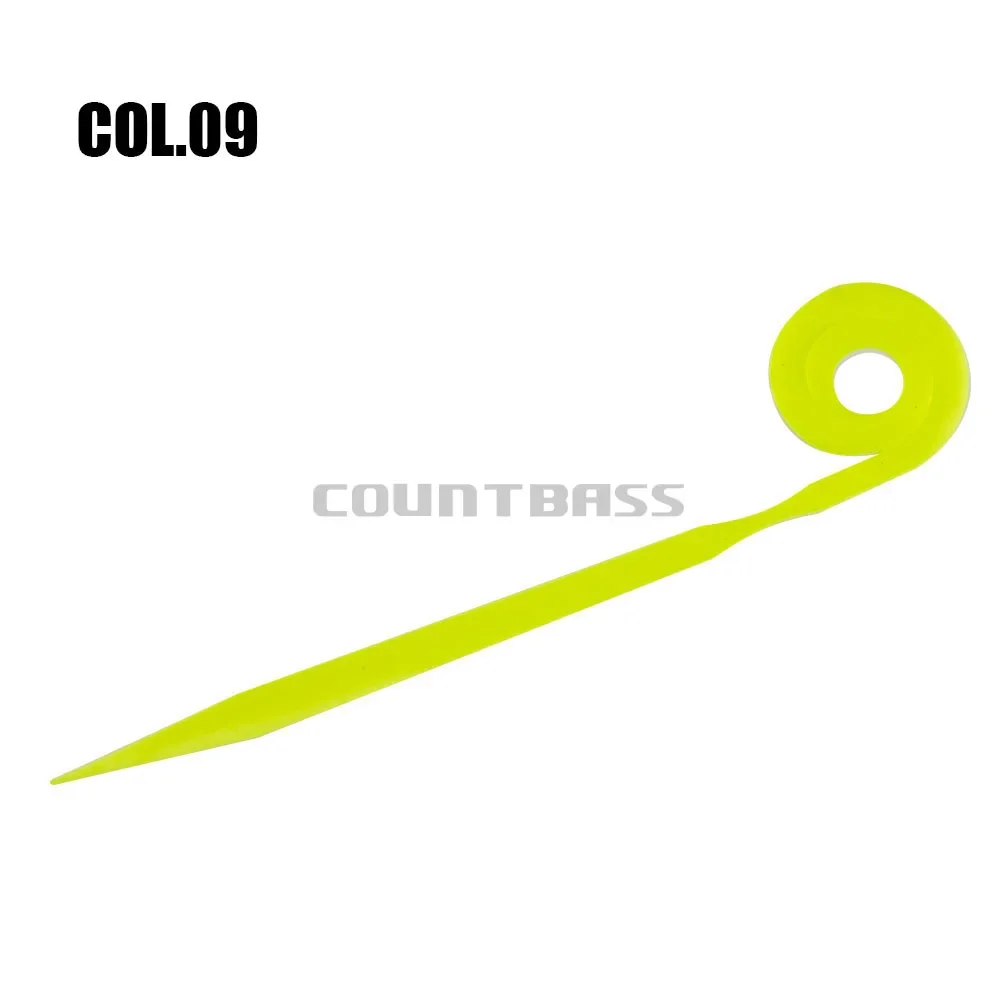 Countbass, 10 Uds., falda rizada de silicona para plantillas Madai, señuelo de pesca de pargo, plantilla de goma de agua salada de calamar, cola de caballo, deslizador Inchiku - imagen 5