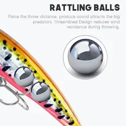 Señuelo flotante labio largo para trucha de mar - grande Swimbait
