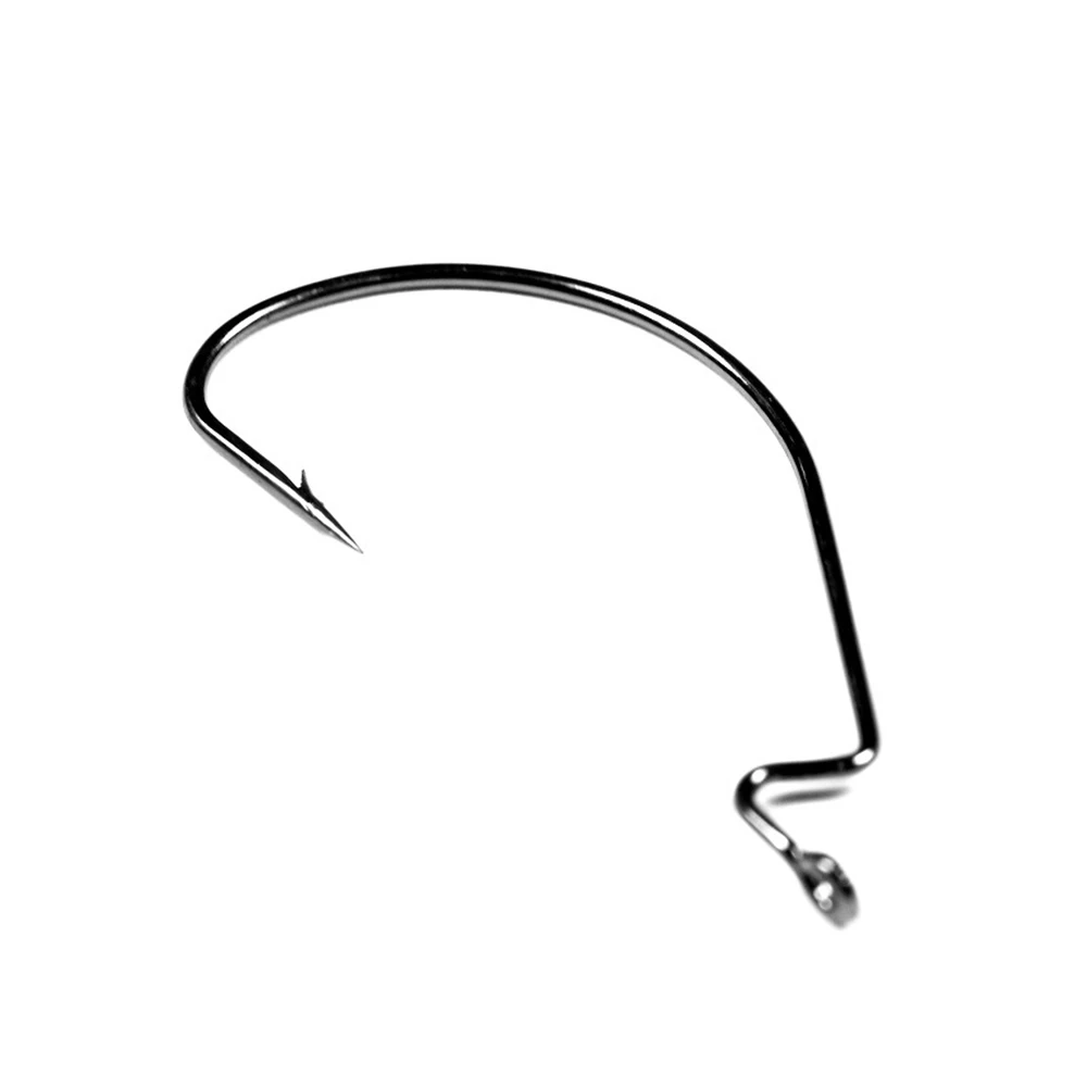 500 unids/lote gancho de manivela vientre ancho reforzado diámetro de alambre fino aparejos de Pesca accesorios suministros Pesca al por mayor - imagen 5