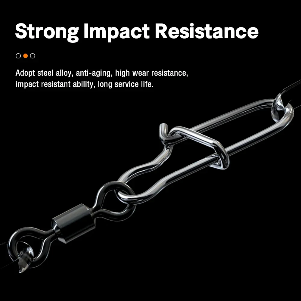 THORFORCE 50 Uds accesorios de pesca de Lucio conector Pin rodamiento giratorio de acero inoxidable señuelo para anzuelo giratorio aparejos - imagen 4