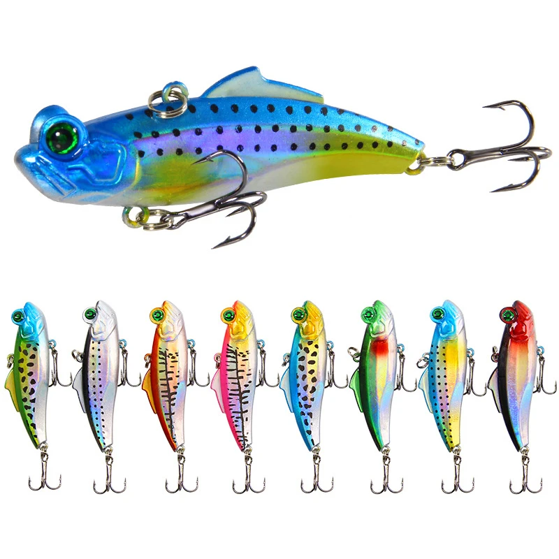 Señuelos de Pesca de Metal VIB, 12,5g, 6,5 cm, cebo Artificial, perca, vibración láser, Crankbait, Wobbler, hundimiento, aparejos de pesca de mar de invierno - imagen 2