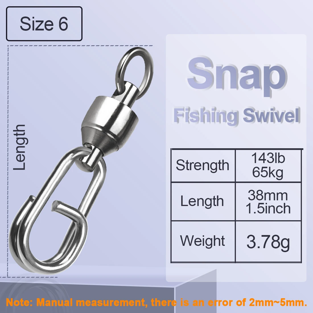 Size6 (143lb 38mm)