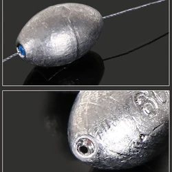 Pesas olivo de tiro dividido para pesca