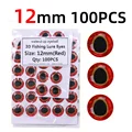 100pcs red 12mm