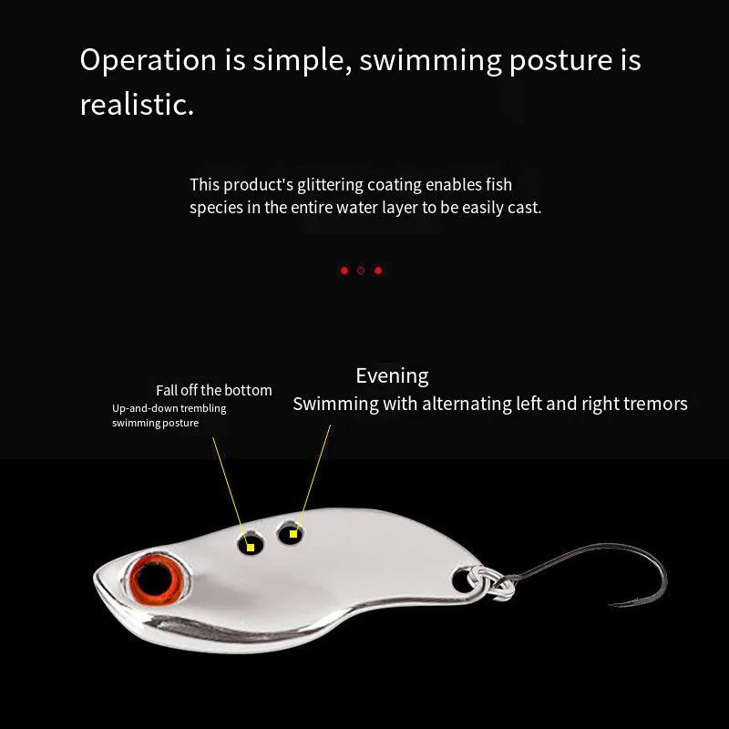 Señuelos de Pesca VIB de Metal, 2,5g, 3,5g, 5g, Mini cebo duro Artificial que se hunde, plantilla para trucha, lentejuelas, trémbling, Wobbler, aparejos de Pesca - imagen 4