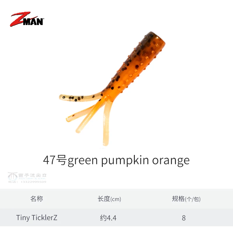 ZMAN-Cebo blando flotante Mini-piped Bug, cebo de tubo pequeño, Multi-nudo, cola en T, perca, cruce, carretera, subfalso, nuevo - imagen 5