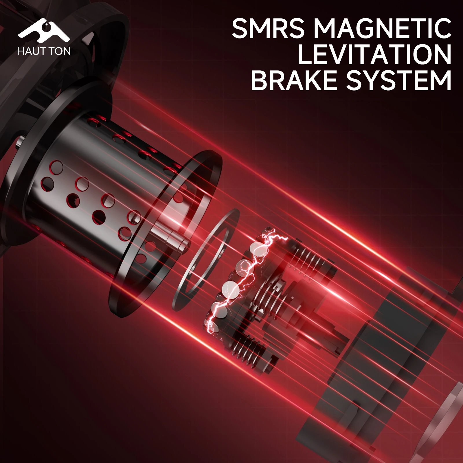 Carrete de Baitcasting de fibra de carbono MERAK, relación de engranaje de alta velocidad 7.1:1, BB de acero inoxidable 5 + 1, arrastre máximo de 11,02 lb, carrete de metal - imagen 4