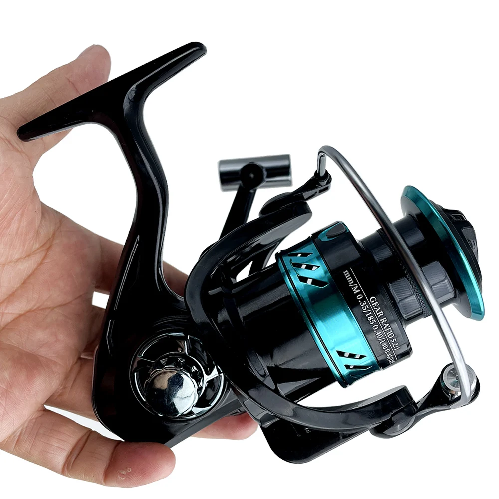 Potente carrete de pesca para Surfcasting, accesorio de aleación CNC 2000: 1, rueda giratoria para pesca de carpa, 7000-5,2 - imagen 4