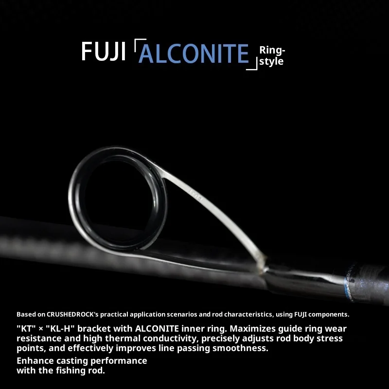 Lykan caña de spinning para lubina con punteras Fuji Alconite - imagen 2