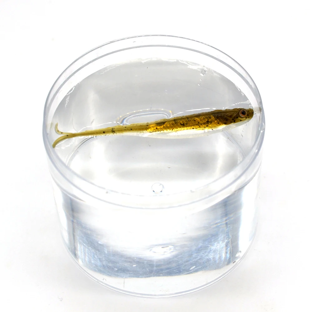 MNFT-señuelo de silicona suave para pesca, gusano de pesca, Swimbaits, paleta de cola de sábalo, paleta de pececillo, 7,5 cm, 1,8g - imagen 5