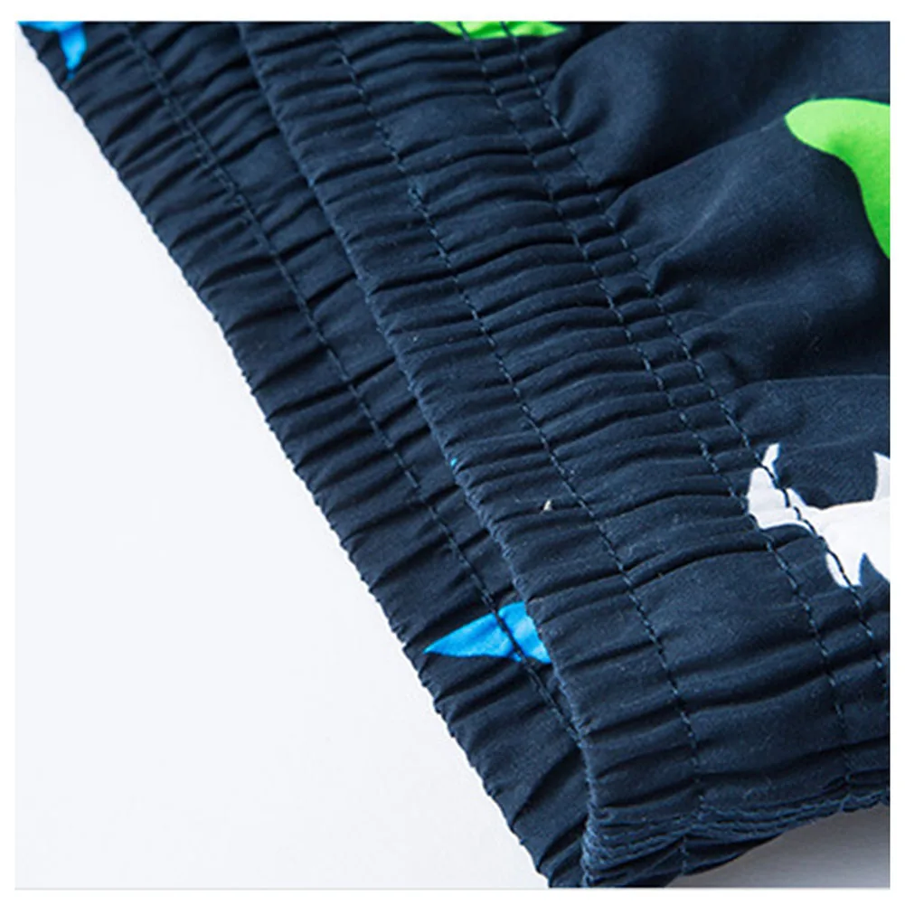 Pantalones cortos de surf con cintura elástica y cordón estampado - imagen 2