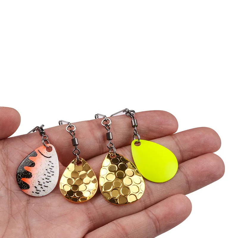 Aparejo de cebo de alambre de pesca, accesorios de señuelo de cuchara de colores DIY, cebo de zumbido compuesto, lentejuelas de rotación - imagen 4