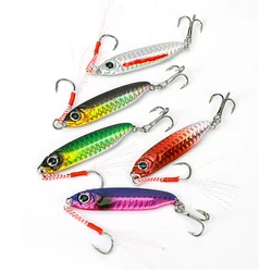 Cuchara de jigging metálica para pesca en mar