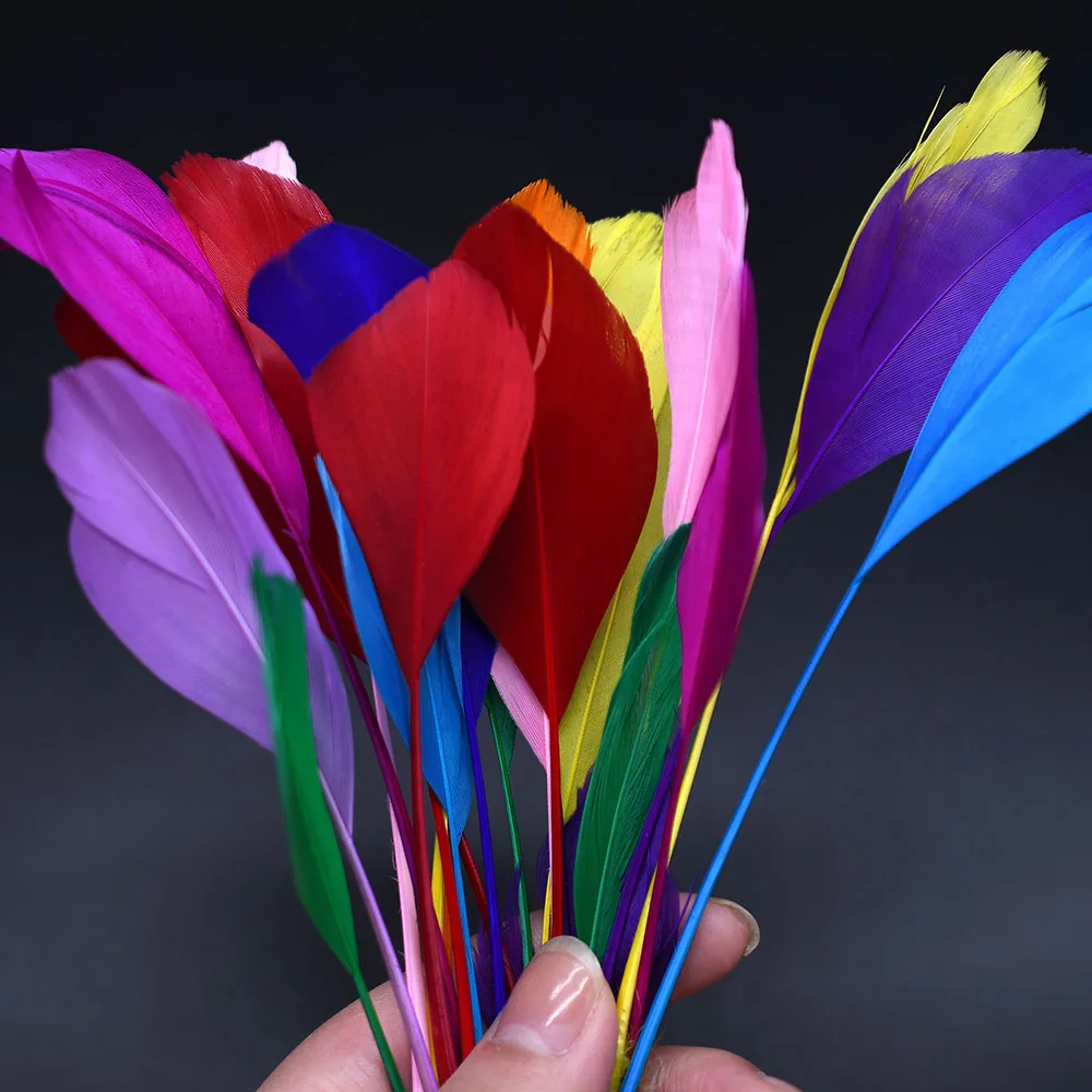 MNFT 25 uds plumas de pluma de ganso para atar moscas alas de moscas húmedas/secas/fabricación de cola materiales accesorios de señuelo de pesca - imagen 5