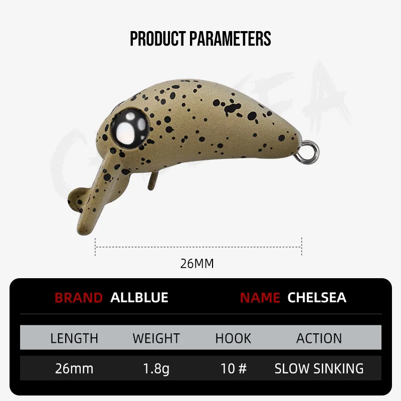 Señuelo Crankbait BLUX Chelsea – Hundimiento lento para trucha - imagen 3