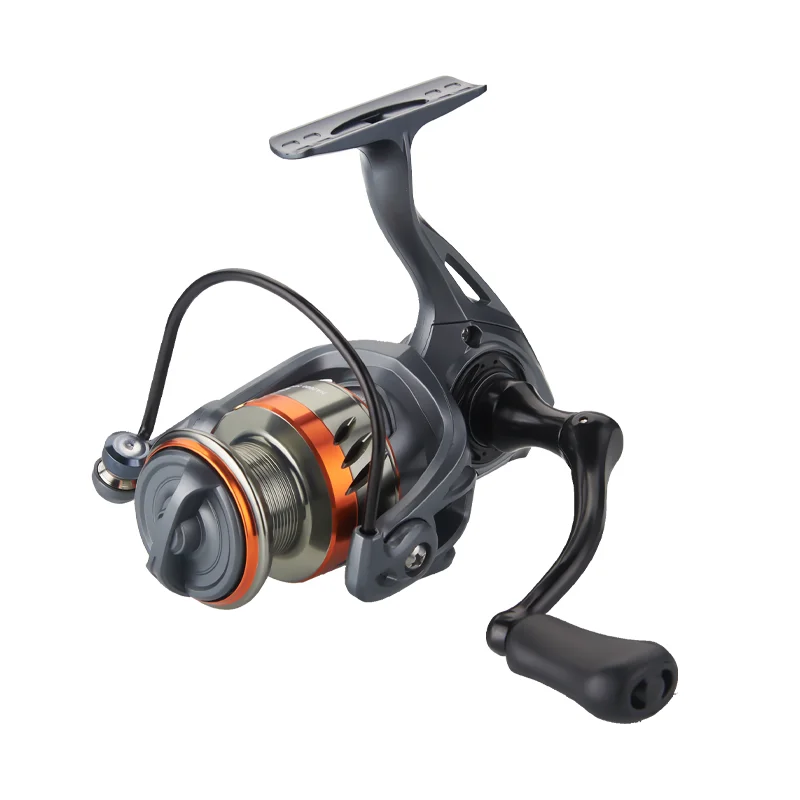 Carrete de pesca giratorio DEUKIO 3 + 1BB arrastre máximo 12kg carrete de pesca de mar de carpa marco de Metal carrete de pesca de alta velocidad suave y resistente - imagen 5
