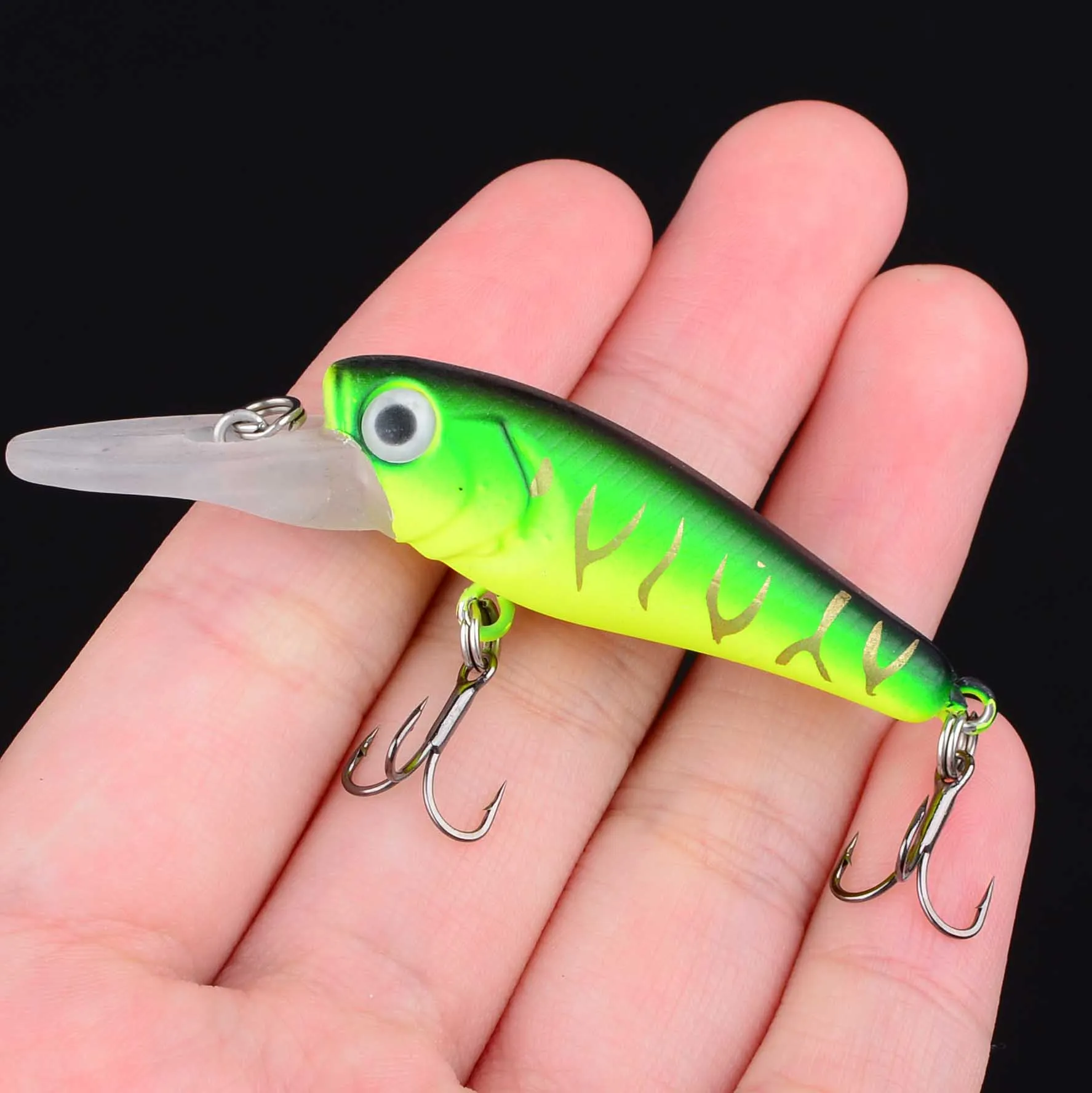 6 uds Mini Minnow Señuelos de Pesca Wobblers cebo duro de plástico Artificial Crankbait Jerkbait Pesca aparejos de lubina - imagen 4
