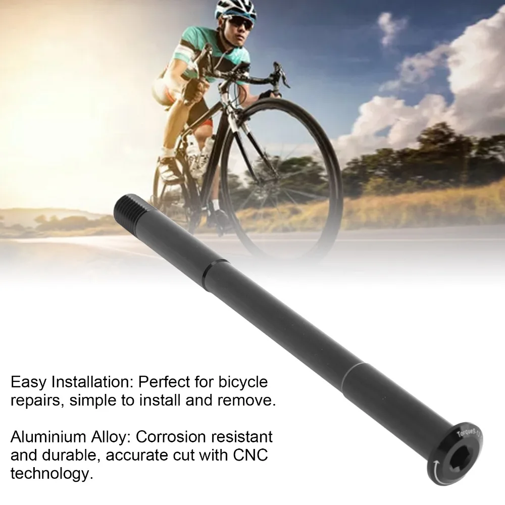 Eje pasante de bicicleta de aleación de aluminio, horquilla hueca ligera, longitud del eje pasante 117/168/185mm, paso de rosca 1,0/1,5mm - imagen 5