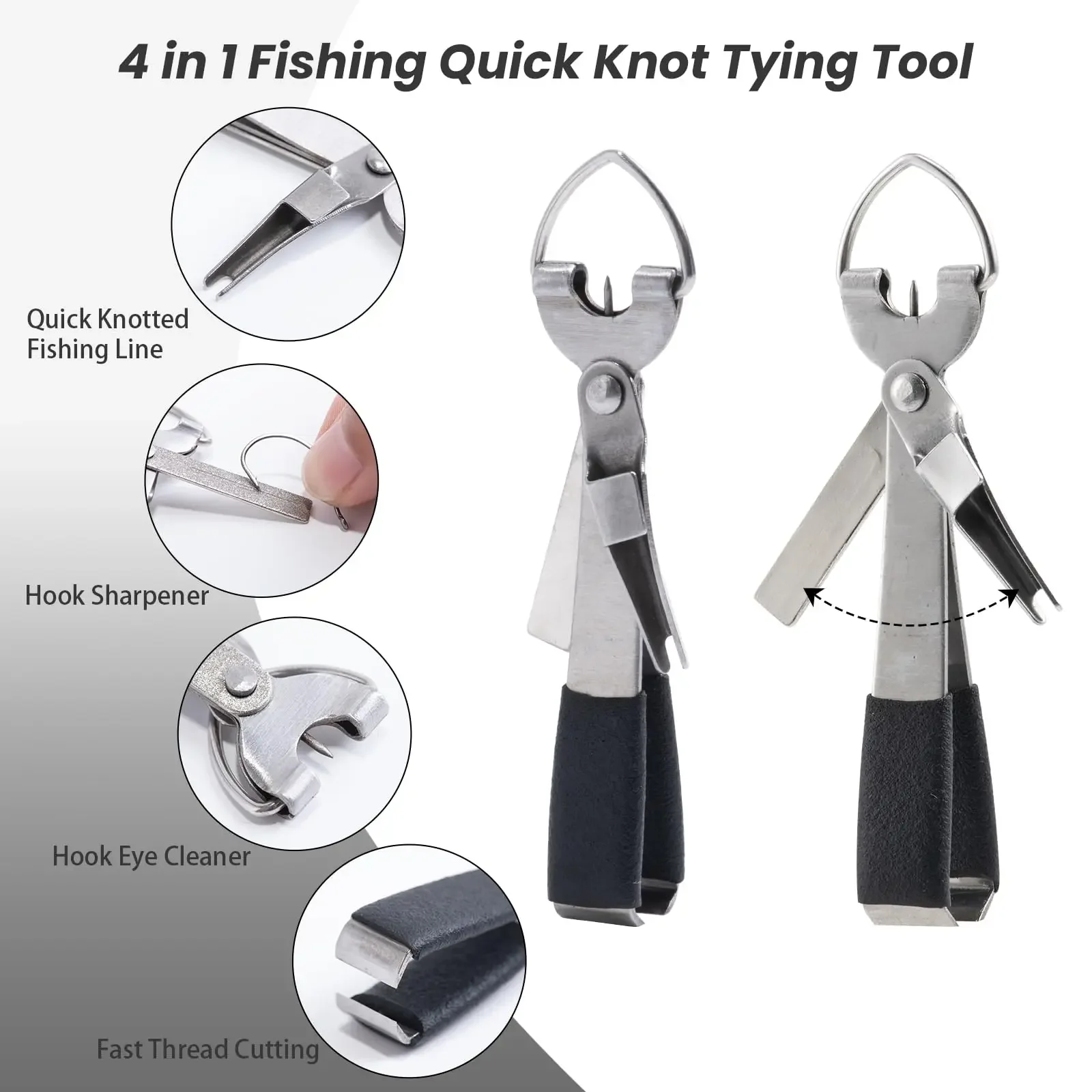 Goture-cinturones de pesca + juego de herramientas de pesca con mosca, insertador de poste portátil ajustable, cinturón de cintura para lanzar, accesorio de pesca con mosca - imagen 5