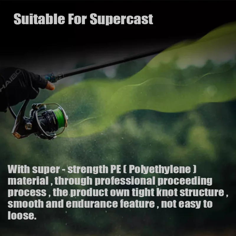 HAIBO 2024 nueva línea de pesca STEED X8 PE 100/150M 12,4-48,8LB línea multifilamento de 8 hebras de gran calidad para agua dulce - imagen 5