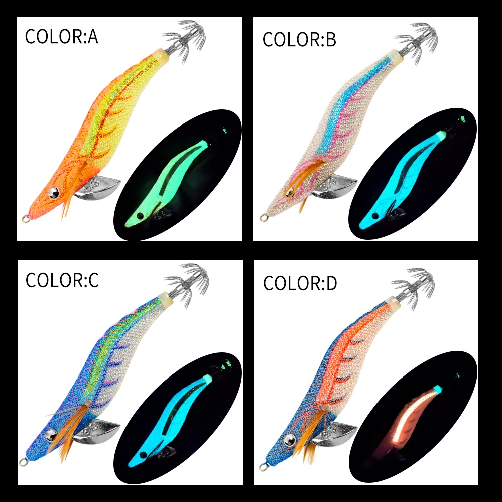 Cebo de calamar FSDZSO 2,5 # 3.0 # 3.5 # Señuelos de Jigging artificiales, anzuelos fuertes de hundimiento lento, pesca en el mar, pulpo, sepia luminosa EGI - imagen 3