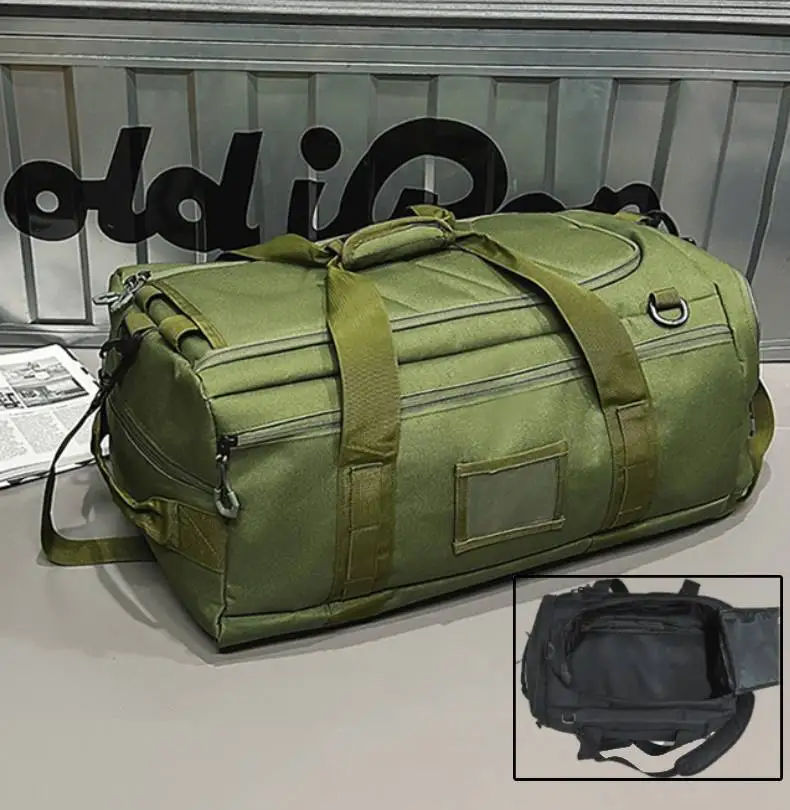 Bolsa de almacenamiento de equipo de pesca para hombre, bolsa de lona deportiva para Fitness, bolso de Montañismo para acampar al aire libre, mochila grande para senderismo y caza - imagen 2