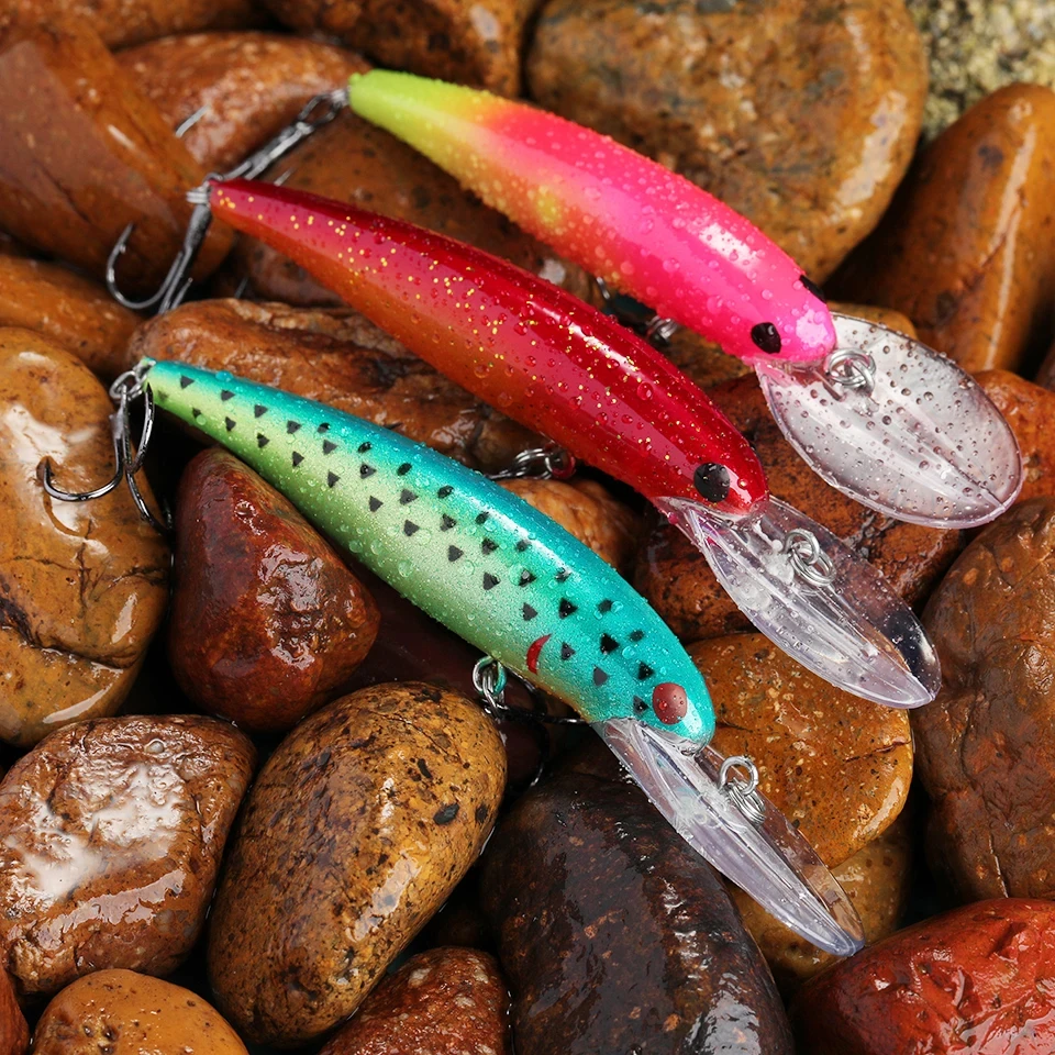 WALK FISH-señuelo de pesca flotante, pececillo delgado, cebo duro Artificial, Wobblers, carpa Topwater, lubina, Swimbait, Jerkbait, 110mm, 12,5g