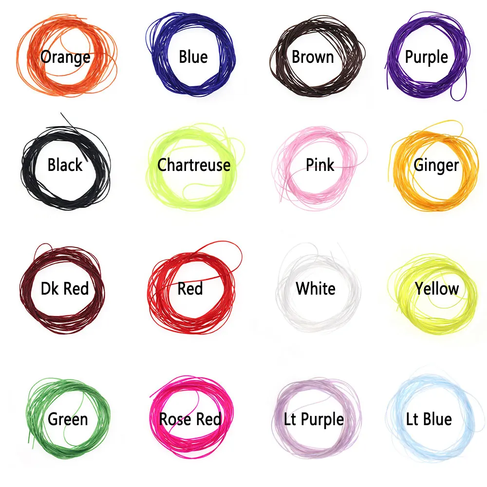 Bimoo 4 メートル 0.6 ミリメートルマイクロフレックスワーム弾性フロスラインニンフボディブザーフレキシワームフライストリーマー海釣りルアーフライタイイング素材 - imagen 5