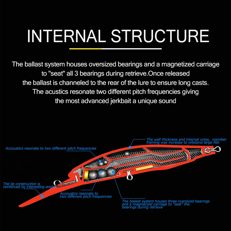 BEARKING 10cm 16g sistema de peso súper imán fundición larga nuevo modelo Señuelos de pesca cebo duro 2019 calidad Wobblers Minnow - imagen 3