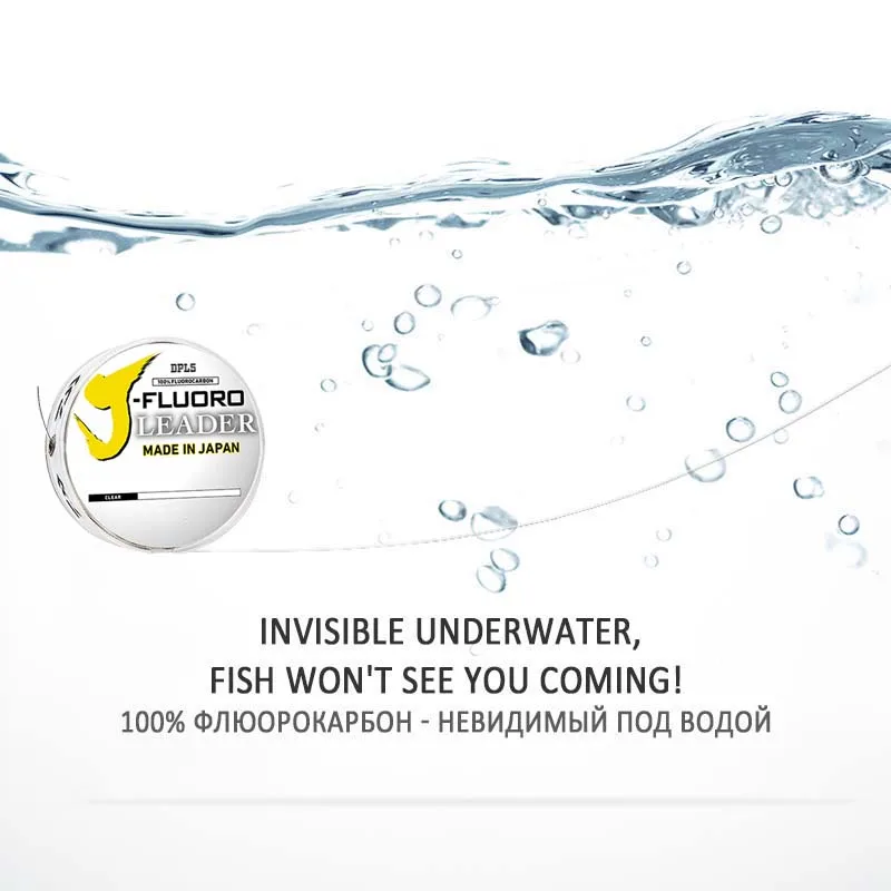 Línea de pesca líder de fluorocarbono DAIWAJ-FLUORO: longitud: 50M y 100M, tamaño: línea líder de fibra de carbono de 4-80lb PESCA - imagen 2