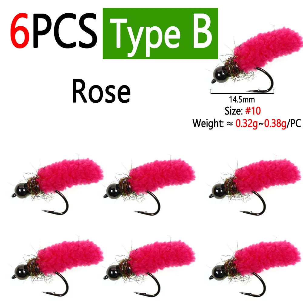 6pcs Rose B