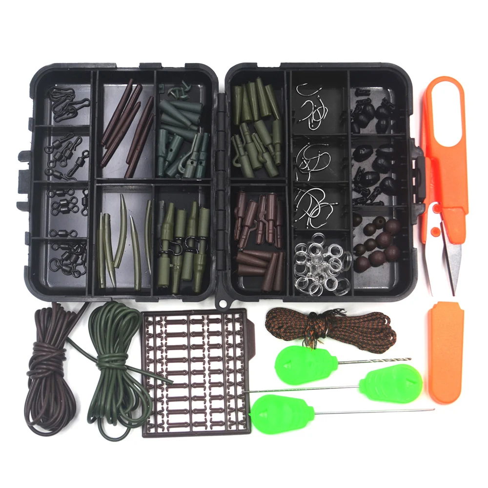 MNFT-juego completo de accesorios de pesca de carpa, Kit de accesorios de pesca de carpa, mate, giratorio, suave, antienredos - imagen 2