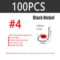 100pcs Size 4 Black