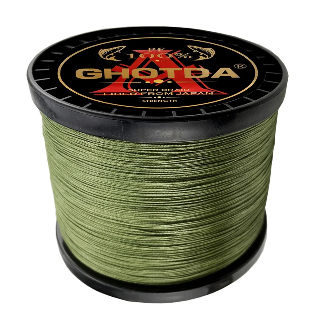 GHOTDA-Hilo de pescar trenzado de 4/8 hebras, multifilamento de 100M, 300M, 500M, 1000M, todo para accesorios de pesca de carpa, 10lb-80lb - imagen 4