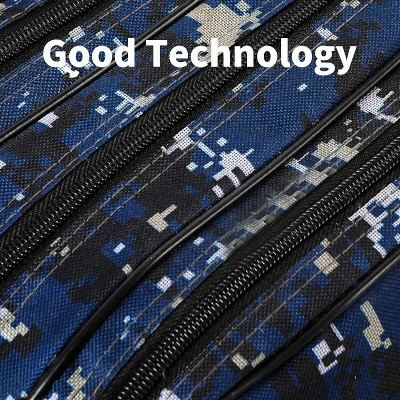 Bolsa para caña de pescar de 120cm, bolsa de almacenamiento para caña de pescar de 2/3 capas, tela Oxford Porable, funda impermeable con cremallera, caja de herramientas para aparejos de pesca - imagen 4