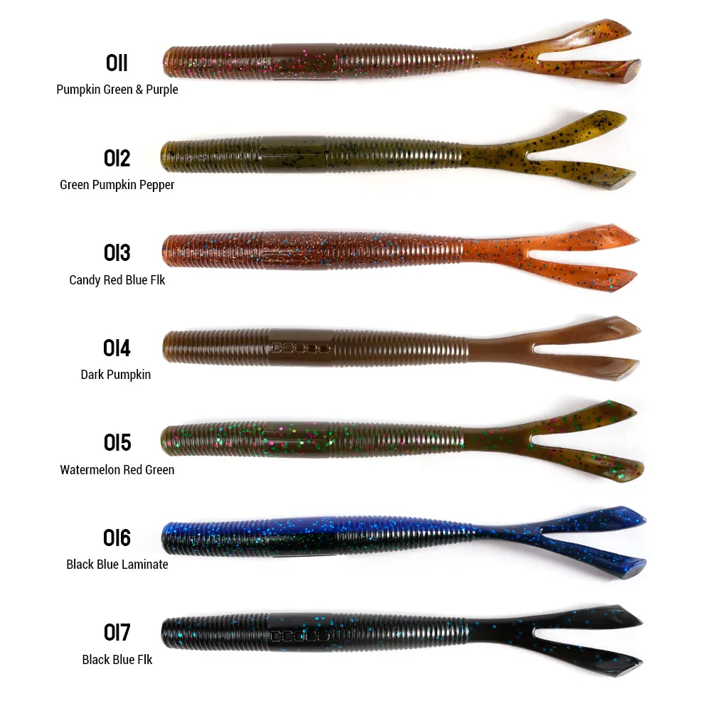 DYY 15,5 cm 8,4g 8 Uds tenedor cola palo gusano cebo suave Senko silicona Swimbait cebo Artificial suave para lubina señuelo de pesca de mar - imagen 5
