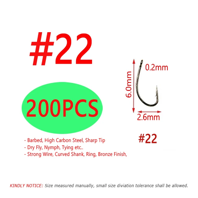 200PCS Size 22
