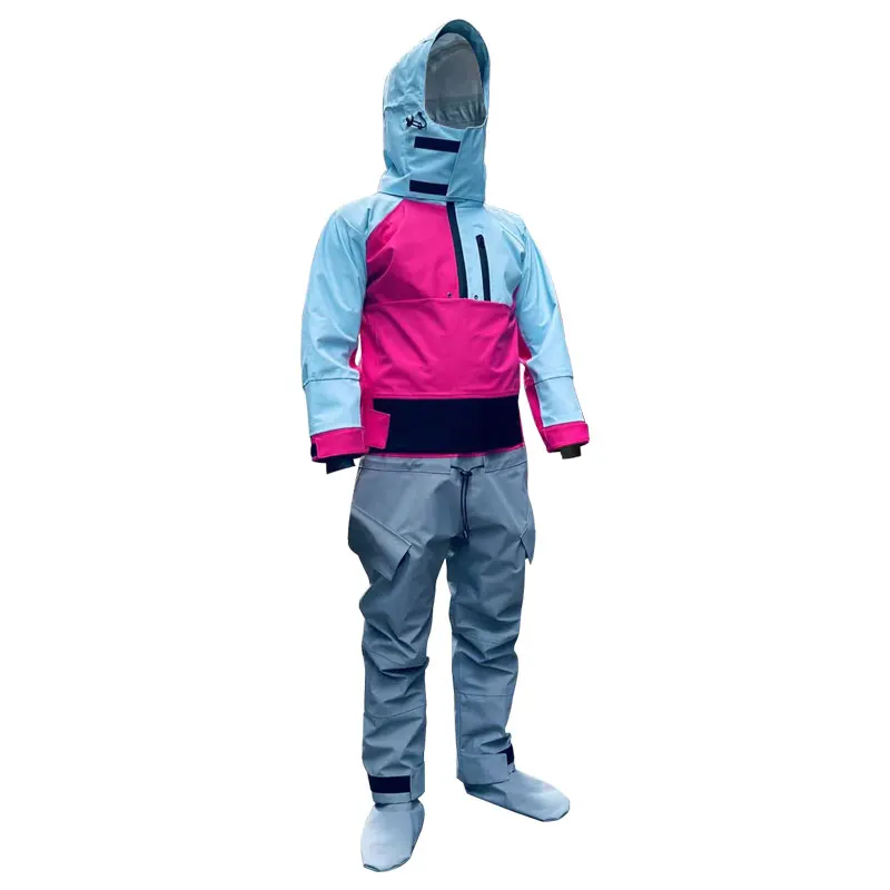 Traje de secado de Kayak de una pieza para mujer, traje de secado completo impermeable y transpirable para Kayak, Rafting, canoa, remo, SUP, surf y pesca, nuevo - imagen 5