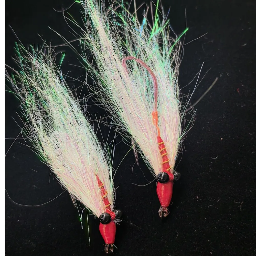 4 unids/caja insecto cola de zorro Streamer mosca blanco hielo doblado Spinner señuelo de pesca con mosca gusano trucha cebo Artificial pesca de trucha - imagen 2