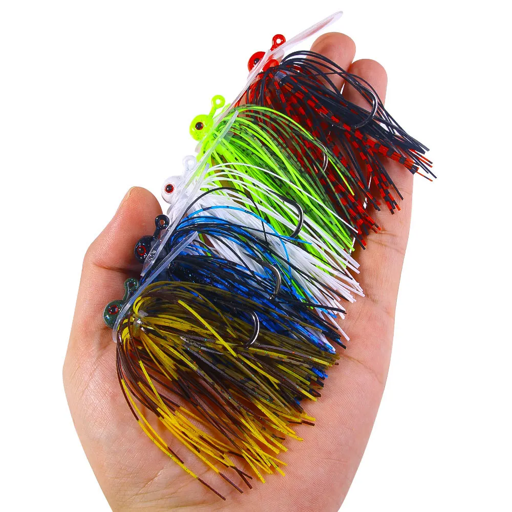 Faldas de plantilla de 10g, cebo Wobbler, falda de goma para Lucio, señuelos de pesca dorados, cebo Artificial, plantillas de natación - imagen 4