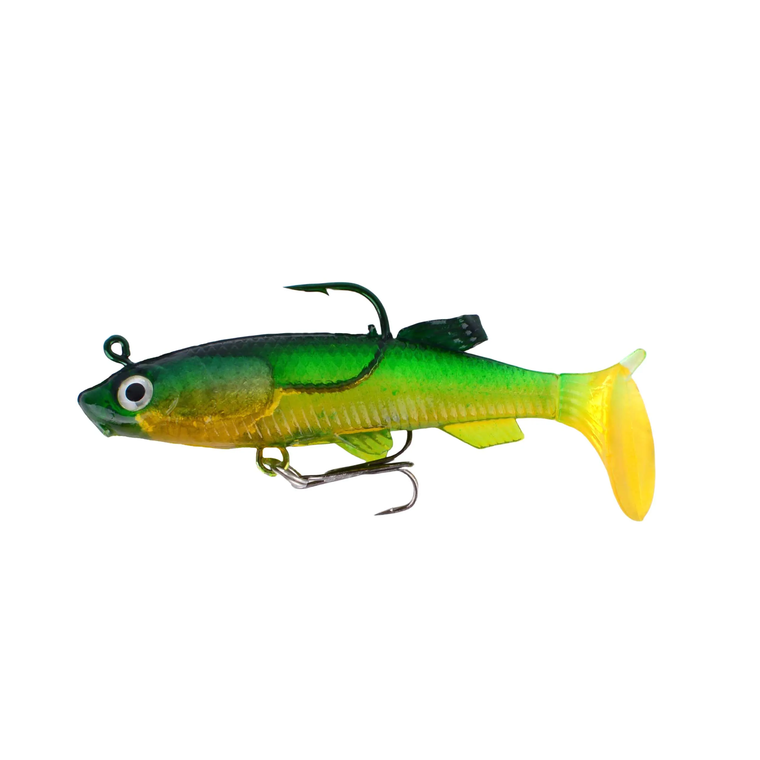 Swimbait hundible cola en T – Señuelo de vinilo para lucio - imagen 4