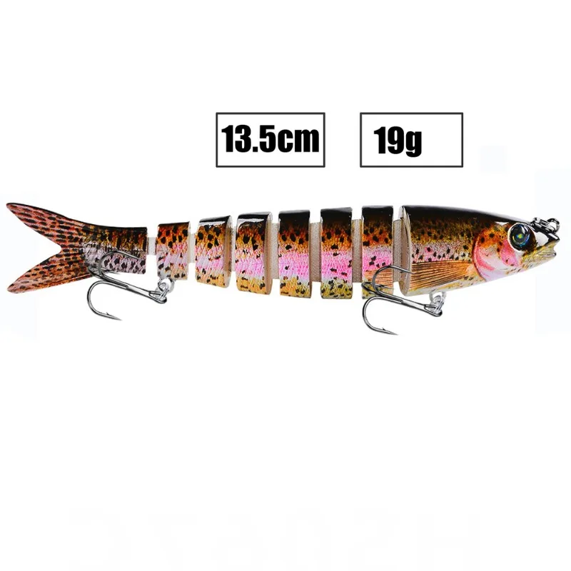 Señuelos de pesca multiarticulados, señuelo Swimbait, Wobblers, Crankbait, cebo duro, aparejos de pesca, 10-26G - imagen 4