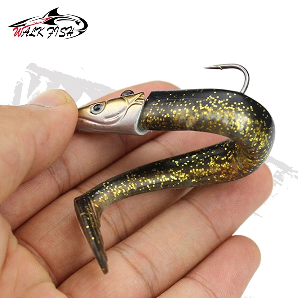 Jig Head Walk Fish – Cabeza de plomo con vinilo para pesca - imagen 2