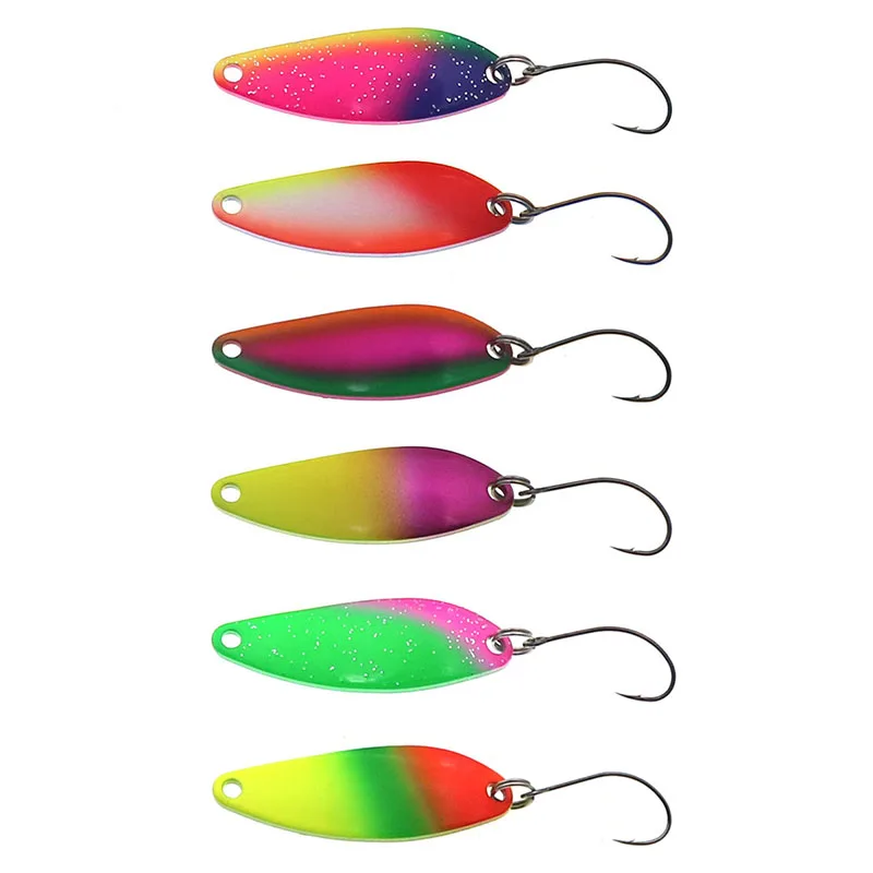 Cucharas Señuelo Metal 40mm 5g Jig Gancho Simple Trucha Lubina - imagen 3