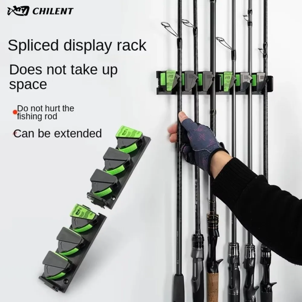Estante para caña de pescar montado en la pared, soporte fijo para almacenamiento de garaje, soporte fijo Horizontal, soporte montado en el techo - imagen 4